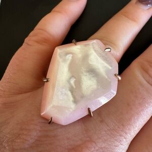 Kendra Scott Megan Rose Gold & Rose Mother of Pearl Cocktail Ring